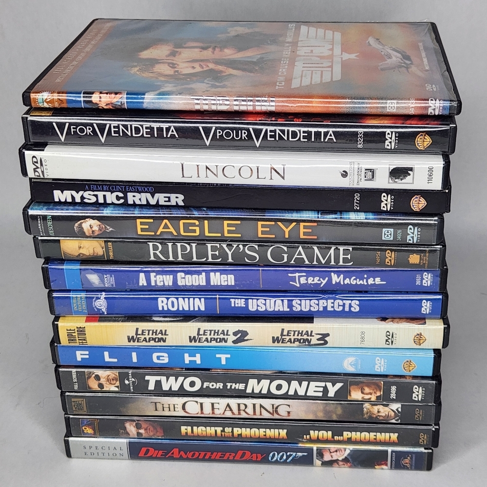 DVD Movie Collection Action Suspense Drama
